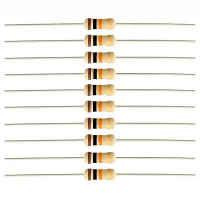 10 Pack - 10K 10000 Ohm Ω Resistor 5% Tolerance 1/4W 1/4 Watt Carbon Film PK • $1.57