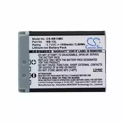 Battery For CANON NB-13L CANON Powershot CANON PowerShot G7X II • $67.38