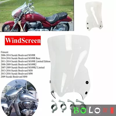 For Suzuki Boulevard M109R Boss M109R2 Z M90 M50 2006-2020 Motorcycle Windshield • $199.99