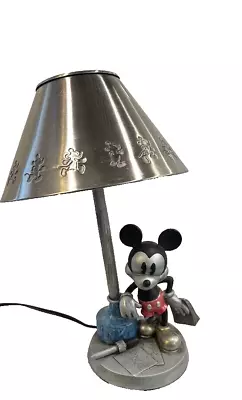 Disney Mickey Mouse At The Ink Well Table Lamp Metal 2002 Hampton Bay • $78