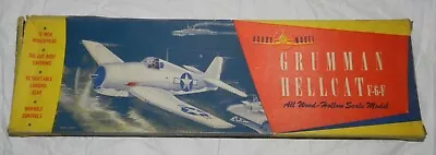 Vintage Balsa Wood Airplane Kit By Hobby Model - Grumman Hellcat F-6-F • $39.88