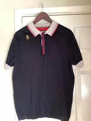 Luke 1977 Limited Edition Mens Knitted Polo Shirt The Exclusive Range Size Large • £15