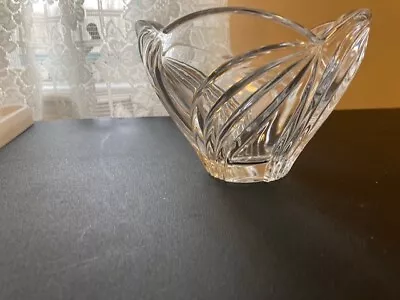 Lenox Crystal Medium Sized Glass Bowl - Swirl Pattern - 4  Tall X 6  Wide • $10