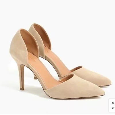 J. Crew Factory Suede D'Orsay Pumps In Saddle • $50