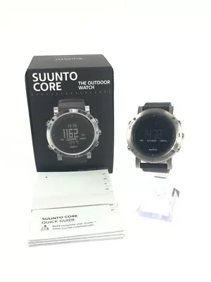 Suunto SS020339000 Core Brushed Steel Black Men's Premium Outdoor Watch Digital • $140.53