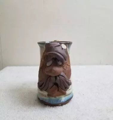 Ugly Mug Face Man Signed MMS By Mahon Made Stoneware • $29.99