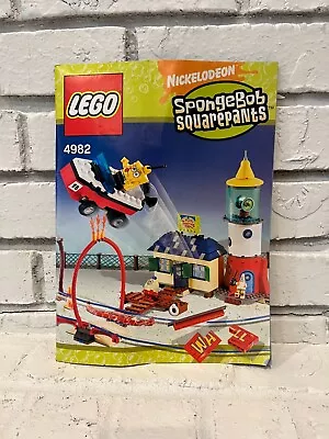 Lego Spongebob SquarePants MANUAL ONLY 4982 Mrs. Puff's Boating School • $5.95