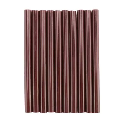 10pcs 100mm X 7mm Adhesive Hot Melt Glue Sticks For Hot Melt Glue  Brown S4G3 • $13.19