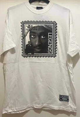 Vintage Hip Hop Tupac White Color T-Shirt By Legends Urban Wear - NEW • $24.99