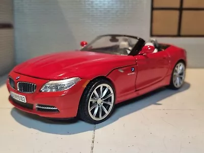 BMW Z4 Roadster Convertible Cabrio 2010 Red Detailed 1:24 Scale Model Car 73349 • £29.40