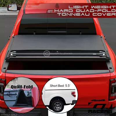 For 2004-2014 Ford F150 5.5'/66  Bed Lightweight Quad 4-Fold Hard Tonneau Cover • $292