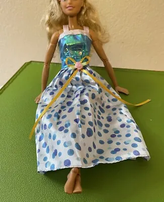 Bargain Barbie PRINCESS FAIRY GOWN Satin Long Dress For 11” Fashion Doll NEW • $5.50