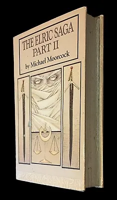 Elric Saga 2 Michael Moorcock Book Hardcover Vintage Fantasy BCE 1984 Omnibus • $24.99
