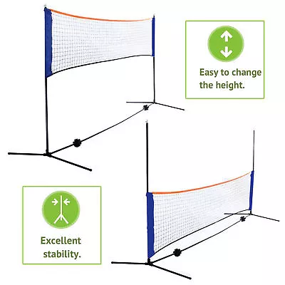 10 Feet  Badminton Volleyball Tennis Net Set With Stand/Frame Carry Bag Portable • $36.58