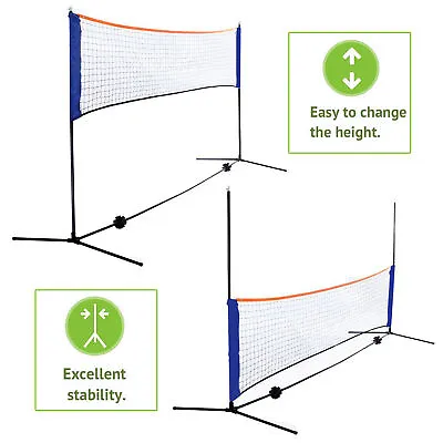 10 Feet Portable Badminton Volleyball Tennis Net Set With Stand/Frame Carry Bag • $32.99