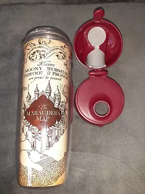 Tervis Harry Potter Marauders Map 24 Oz Tumbler Gryffindor Mug Cup Travel EUC • $19.99