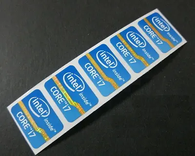 5pcs Intel Core I7 Sticker 15.5mm X 21mm Laptop Sticker Label Case Badge Logo US • $6.99