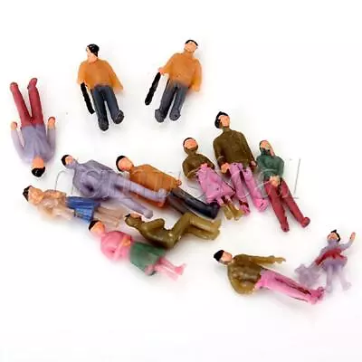 1:100 Scale Hand Painted Layout Model Train People Figure Pack Of 100 • $7.78