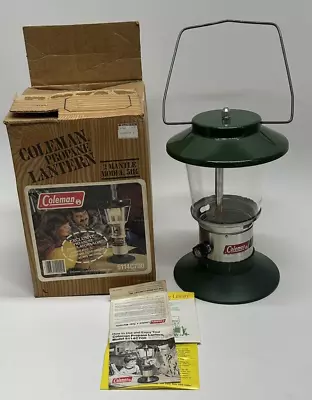 Coleman Propane Dual Mantle Lantern Outdoor Camping 5114C700 Original Box Globe • $24.99