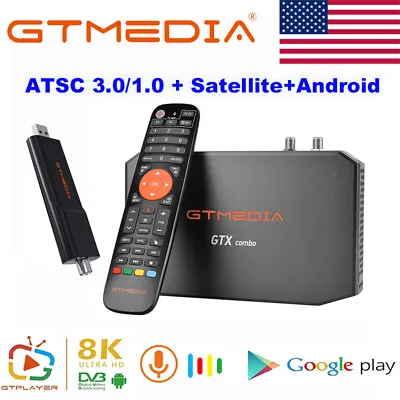 8K UHD ATSC 3.0 ATSC 1.0 TV Tuner Satellite DVB-S2/S2X Android 9.0 Smart TV Box  • $189.99