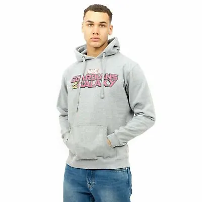 £29.99 • Buy Official Marvel Mens Guardians Of The Galaxy Text Logo Pullover Hoody Grey S - X