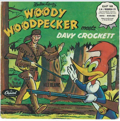 Mel Blanc - Wood Woodpecker Meets Davy Crockett 7  (Vinyl) • £12.50