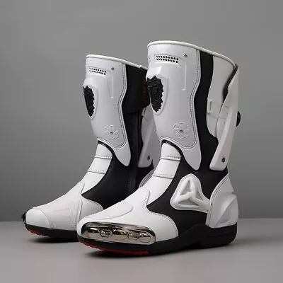 Professional Motorcycle Riding Boots Road Track Racing Sports Protective Shoes  • $13.89