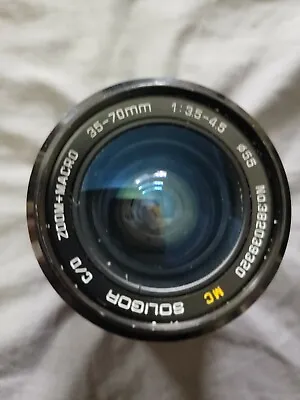 Soligor C/D Zoom Macro 35-70mm F/3.5-4.5 Lens MD Mount Excellent • $27.99