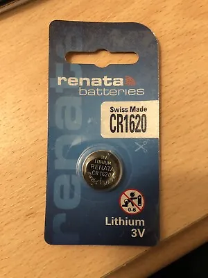 Genuine Renata CR1620 Swiss Made 3v Lithium Battery Qty X 1 • £1.39