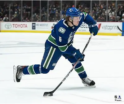 Brock Boeser Vancouver Canucks Unsigned Blue Jersey Shooting Photo • $39.99