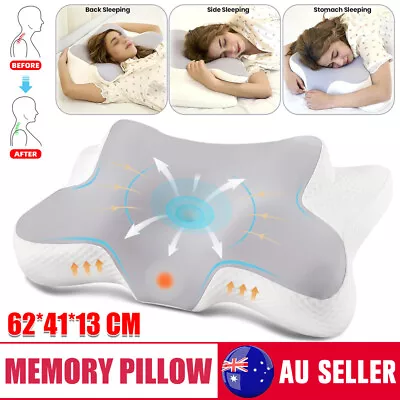 Ergonomic Pillows Foam Memory Neck Shoulder Contour Orthopedic Cervical Cushions • $41.95