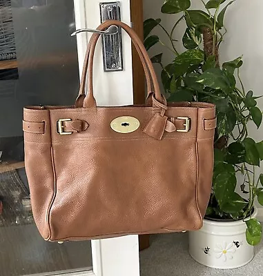 Mulberry Bayswater Tote Bag - Oak NVT Leather & Inc Tags & Dustbag • £295