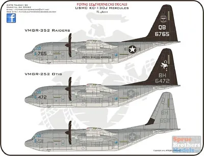 ORDFL48011 1:48 Flying Leathernecks USMC KC-130J Hercules VMGR-352 Raiders / • $26.99