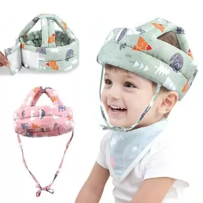 Baby Safety Helmet Head Protection Headgear Toddler Anti-fall Pad Children • £7.79