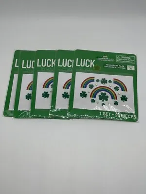 $7.18 • Buy 5pks Luck To You  Temporary Face Stickers & Jewels St Pattys New