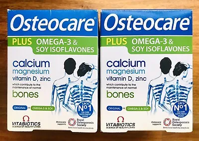 £17.65 • Buy 2x Vitabiotics Osteocare Plus Dual Pack  Omega-3 & Soy Isoflavones 2x 84 Tabs