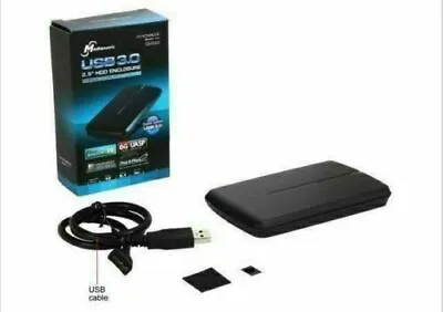 Mediasonic USB3 2.5  HDD SSD Enclosure SATA3 6G UASP Windows/Mac P&P • $18.90
