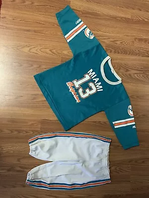 Vintage 1991 Hutch Miami Dolphins Children’s Medium Outfit Jersey 13 Marino • $19.99