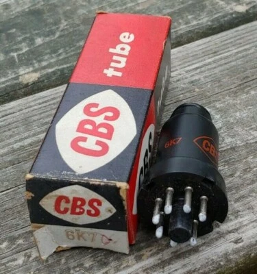 $14 • Buy NOS/NIB CBS-Hytron 6K7 Black Metal Case VACUUM TUBE Tests 100% STRONG TUBE!