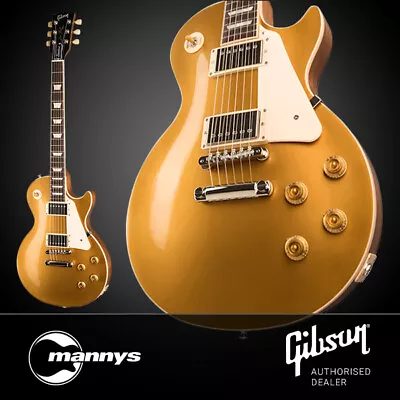 Gibson Les Paul Standard 50s (Gold Top) W/ Burstbuckers Inc Hard Shell Case • $4999