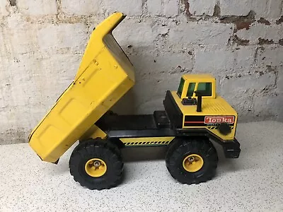 Vintage XMB-975 Tonka Mighty Diesel Yellow Dump Truck Pressed Steel • $34.95