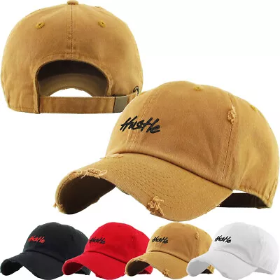 Hustle Vintage Baseball Cap Dad Hat Cotton Adjustable • $14.99