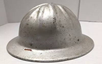 Vintage 1939 McDonald Aluminum Hard Hat T Standard Logging Helmet  • $79.96