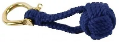 Blue Nautical Maritime Sailor's Monkey Fist Sailor Rope Knot Keychain Key Ring.. • $9.99