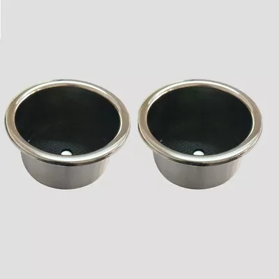 2PCS Cup Drinking Holder Stainless Steel Marine Boat Auto Car Truck Camper RV • $13.29