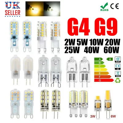 £3.76 • Buy G4 G9 LED Bulb Capsule Light 5/10/25/40/60W Replace Halogen Bulbs Energy Saving