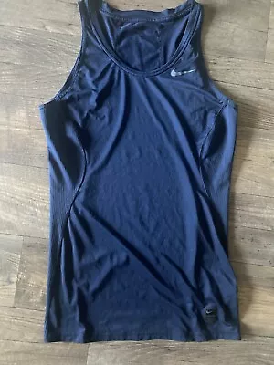 Nike Authentics NBA NCAA Team Player Issue Nike Pro Navy HyperCool Tank Top Sz L • $65