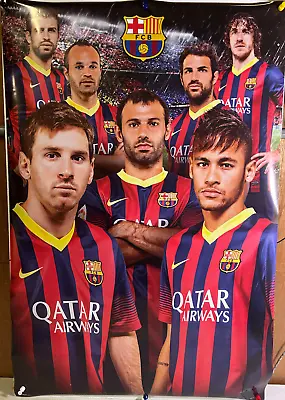 Rolled Gbeye Fc Barcelona Soccer Football Neymar  Maschereno 24x36 Poster Sp0999 • $9.99