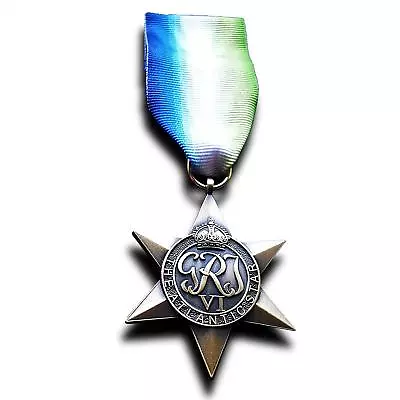 British World War 2 Replica Service/Campaign Medal ATLANTIC STAR Comonwealth WW2 • £8.99