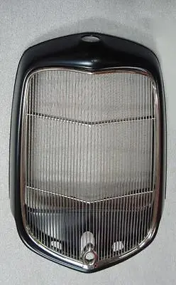 $389 • Buy 1932 Ford Street Rod Steel Radiator Shell W Hole + Stainless Grille Insert Hole